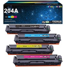 OFFICE-COLOR 204A Toner Cartridges 4 Pack Replacement For HP 204A M180nw Toner picture