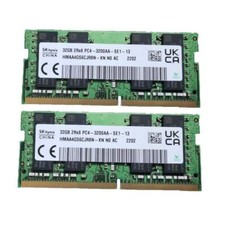 SK Hynix 2x32GB 2RX8 DDR4-3200 PC4-3200MHz CL19 SO-DIMM Laptop Memory RAM