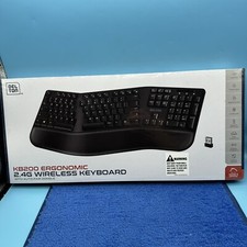 Delton KB200 Ergonomic 2.4G Wireless Keyboard - Black picture