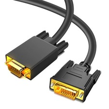 AKWOR DVI to VGA Cable 6FT, DVID 24+1 to VGA Adapter Cable Male to Male GoldP... picture
