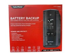 CyberPower Battery Backup W/ Surge Protection & USB Charging S175UC 1175 VA 660W picture