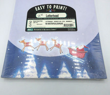 Great Papers Christmas Letterhead Santa Sleigh Ride 967152 100 Sheets USA 24 lb picture