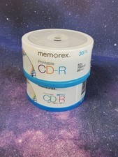 NEW SEALED Lot Of 2 30 Pack 52X White Inkjet Printable 700MB CD-R picture