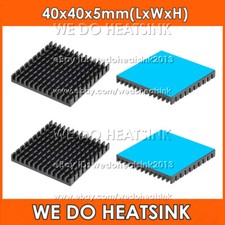 40x40x5mm Black Anodized Heatsink Radiator Cooler With Thermal Pad for CPU IC picture