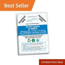 HIGHH IMAGE Waterproof Synthetic Paper 8.5x11, 25 Sheets picture