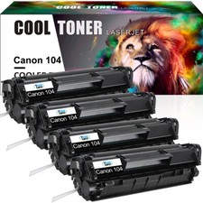 4PK Black Laser Toner Compatible for Canon 104 imageClass MF4100 Faxphone L90 picture