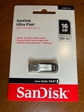 SanDisk Ultra Flair USB 3.0 Flash Drive SDCZ73016GA46 SEALED  picture