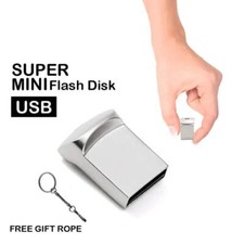 Super Mini Metal USB Flash Drives 64GB Creative Business Gifts Memory Stick Blac picture