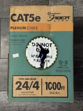 South Wire Open Box 1000 ft. Blue 24/4 CAT5e CMP (Plenum) Data Cable picture