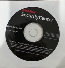 McAfee Security Center Reinstallation CD BRAND NEW  picture