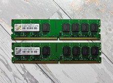 Transcend 4GB (2x2GB) DDR2-800 PC2-6400 CL5 Desktop RAM Tested picture