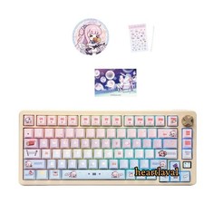 Official Blue Archive Misono Mika Wireless Keyboard PBT RGB Tri-mode Keyboards picture