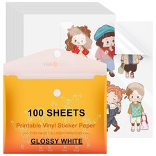 HTVRONT Printable Vinyl Sticker Paper, 8.5