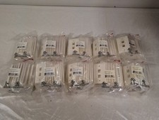 Lot Of 100 Honeywell 2 Port White RJ45 Data Network Face Wall Plate NIP AREC202W picture