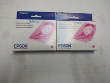 (2) Epson Stylus Photo 2200 Ink Cartridge Factory Sealed Box Expired Magenta picture