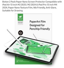 Bioton 2 Pack Paper Nano Screen Protector Compatible With Ipad Pro 13 Inch picture
