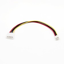 1pc 4 Pin Male Molex to Floppy Drive 4-Pin Power Supply Adapter Cable 30cm 1ft picture