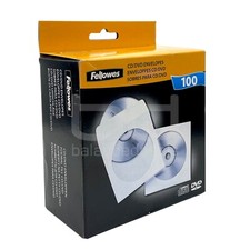 Fellowes CD/DVD envelopes 100 Pack White  picture