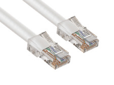 5ft Cat6 UTP Non-Booted Ethernet Network Patch Cable 24AWG Bare Copper, White picture