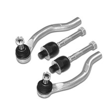 4Pcs Front Steering Inner Outer Tie Rod Ends Kit picture