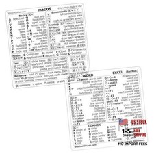Mac OS (M/Intel) + Word/Excel (for Mac) Quick Reference Keyboard 1 Clear picture