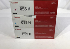 Genuine Canon 055H Toner Set 3 Pack CMY High Capacity MF741Cdw MF743Cdw, Sealed picture