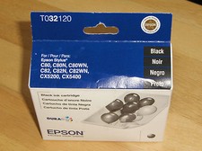 2011 Genuine Epson T0321 Black Ink Cartridge T032120 Stylus CX5200/5400 C80 C82 picture