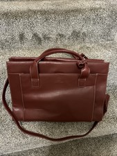 CompuCase Maroon Color. Laptop Leather Case With Lots Of Pocket Space. picture