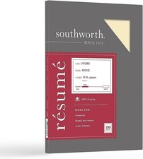 ® 100% Cotton Résumé Paper, 8 1/2
