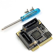 Mini PCIE SATA3.0 Card 2 Port Mini PCIE to SATA3.0 6Gbps Controller ASM1061 Chip picture