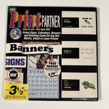 Vintage Wiz Technology Print Partner 909 PC Printing Software 3.5