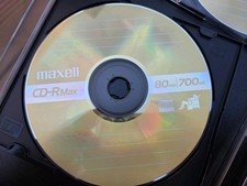 Lot of 25 Maxell CD-R Max Discs 80 Min 700MB with Slim Jewel Cases picture