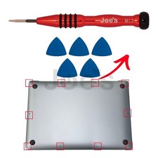 Apple Bottom Case Removal MacBook Pro Air Screwdriver P5 1.2mm (Red) + Pry Tools picture