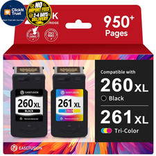 EaseFusion 260XL 261XL Replacement for 2Pack, 2Pack picture