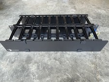 Siemon CABLE MANAGER Routeit HORIZONTAL DOUBLE-SIDED 8”D 2U Black HCM-4-2U-D picture