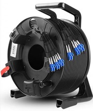 Brand-new 200M LC-LC Outdoor Armored 4 Strands with Fiber Tactical Cable Reel picture