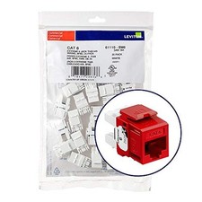 Leviton Extreme 6 Crimson Electronic Cable Connector for QuickPort Systems picture
