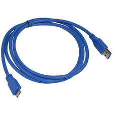 5ft HQRP USB 3.0 Power Data SYNC External Hard Drive Disk HDD Cable Cord picture