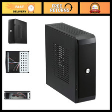 Mini ITX Black Chassis 0.6mm SECC Compact Case for PC Build, Gaming, or HTPC picture