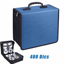 400 Disc CD DVD Storage Case Black Media Organizer Album Holder Wallet Bag picture