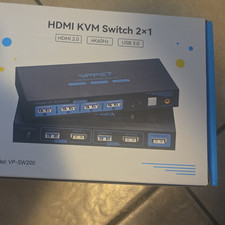 VPFET VP-SW200 2x1 HDMI 2.0 USB 3.0 KVM Switch 4K60Hz Black 1.5m picture