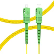 FLYPROFiber- OS2 SC/APC to SC/APC Fiber Optic Cable 1M/3ft, Single Mode Fiber Pa picture