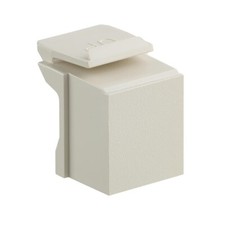 Leviton 41084-BI Snap-In Mount Blank Quickport Insert Ivory picture