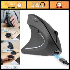 Cordless Rechargeable Left-Handed Vertical Mouse - Wired & Wireless Charging, 6 picture
