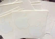 100 Apple Logo Decal White Stickers  picture