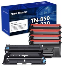 4x TN850 Toner+1x DR820 Drum Compatible With Brother MFC-L5850DW HL-L6200DW picture