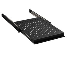 1U 24inch HEAVY DUTY Vented Component Rack sliding Shelf  200lb Capacity picture