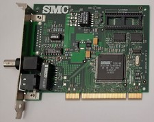 SMC EtherPower PCI Network Card (8432BT, BNC, RJ45, Retro, DEC21041, 1995) picture
