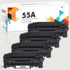 4 Pack CE255A 55A Toner Compatible With HP LaserJet MFP M525c P3015x P3015Dn picture