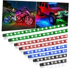 8 Pcs Car Led Light Strip IP67 Waterproof 11